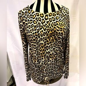 Chico’s animal print knit tunic